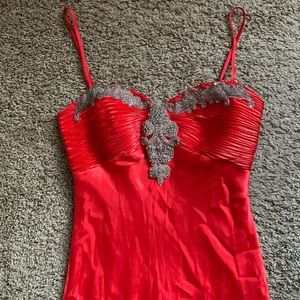 Pretty burnt orange gown